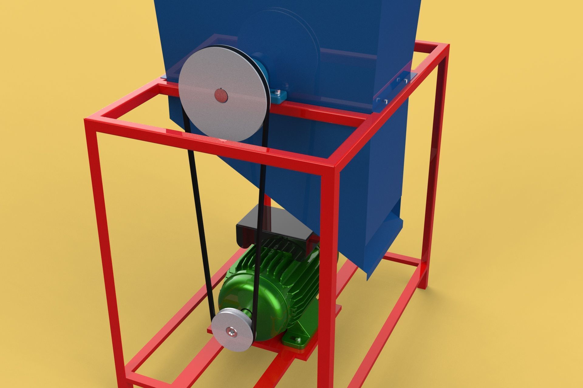 ELECTRIC COCONUT GRATING MACHINE GRATER SHREDDER SCRAPER CHOPPER 3D model_15