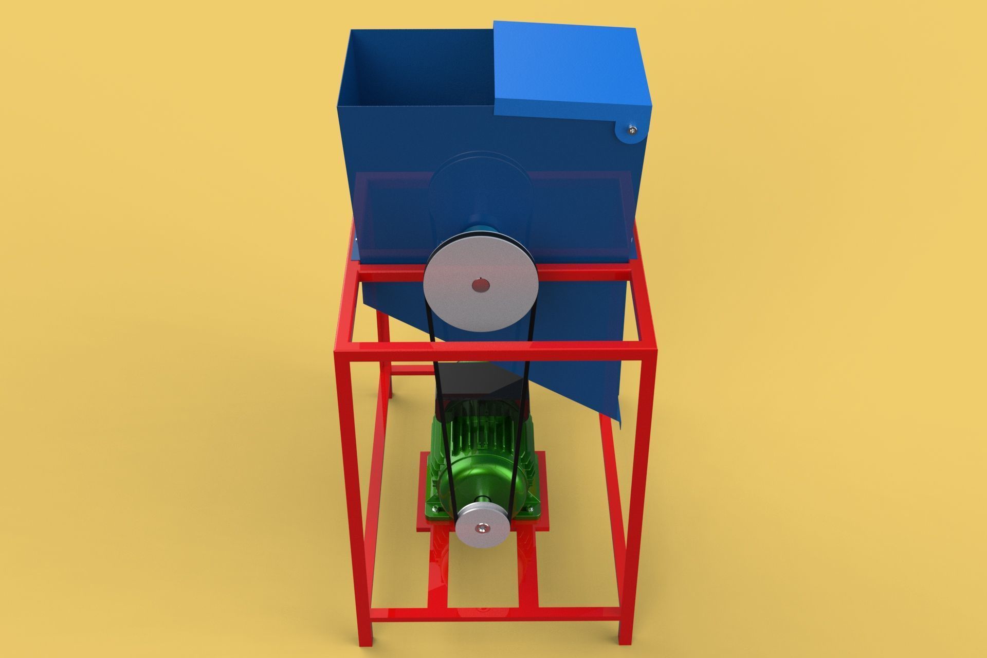 ELECTRIC COCONUT GRATING MACHINE GRATER SHREDDER SCRAPER CHOPPER 3D model_22