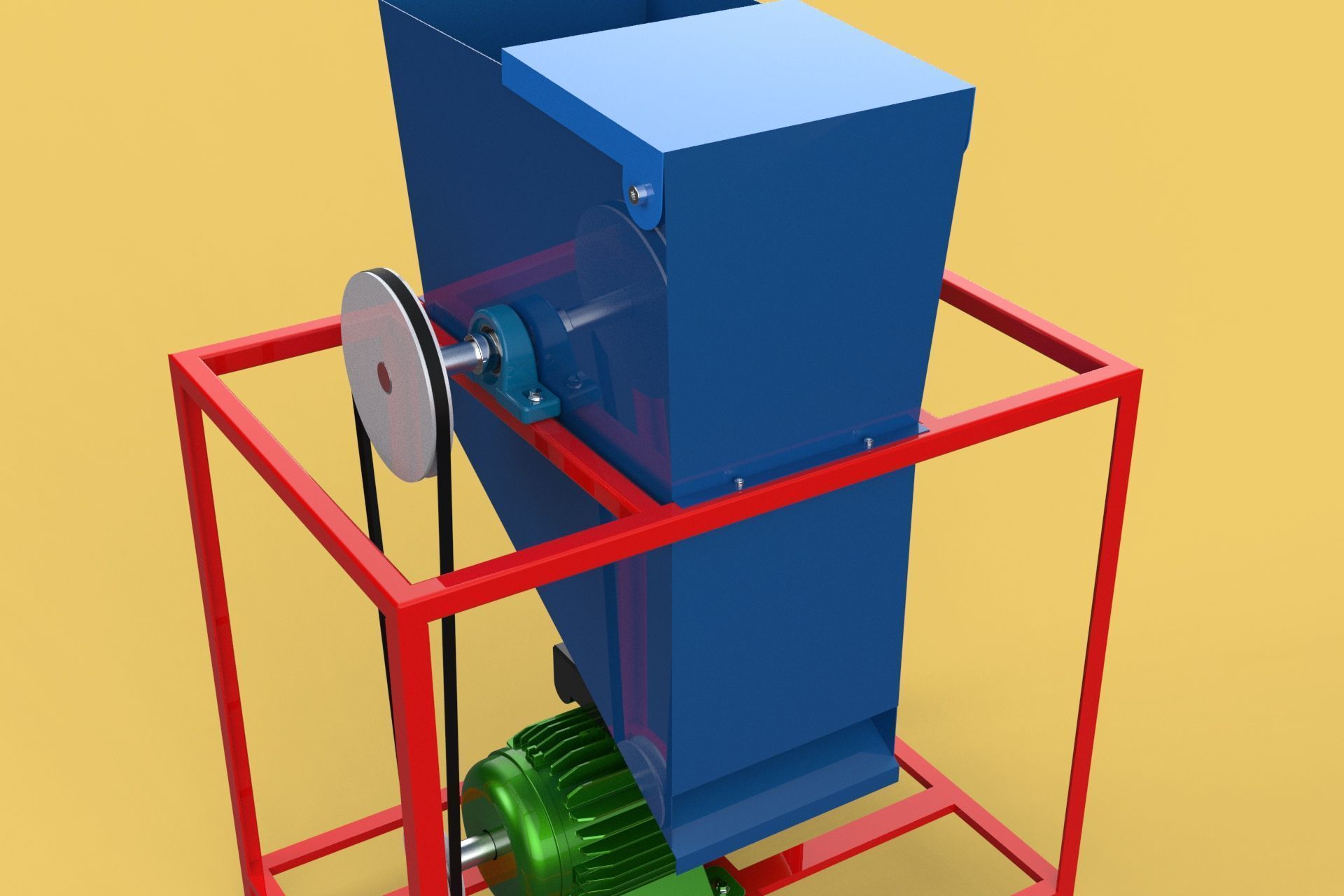 ELECTRIC COCONUT GRATING MACHINE GRATER SHREDDER SCRAPER CHOPPER 3D model_17