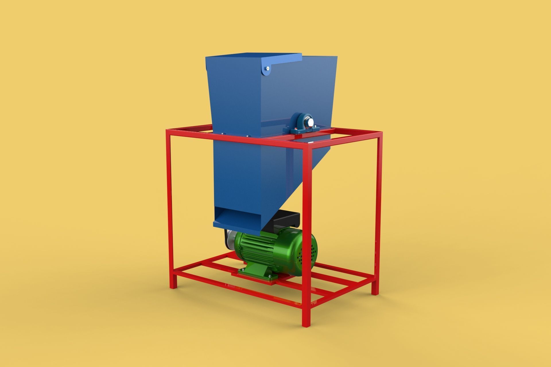 ELECTRIC COCONUT GRATING MACHINE GRATER SHREDDER SCRAPER CHOPPER 3D model_9