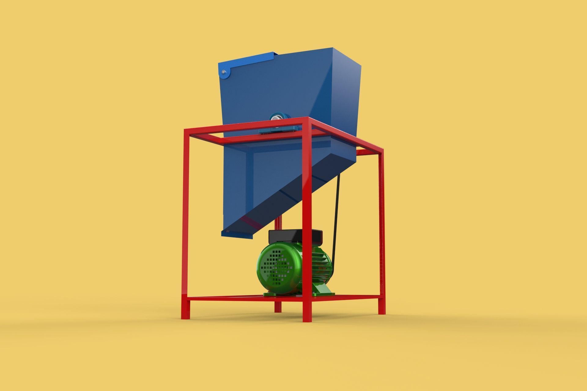 ELECTRIC COCONUT GRATING MACHINE GRATER SHREDDER SCRAPER CHOPPER 3D model_12