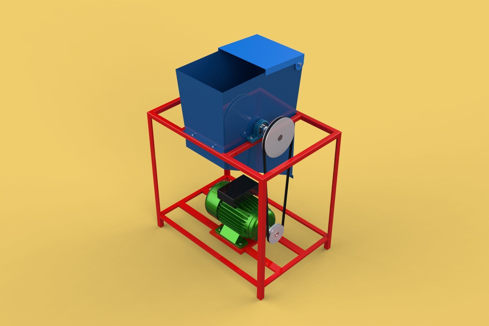 ELECTRIC COCONUT GRATING MACHINE GRATER SHREDDER SCRAPER CHOPPER 3D model_2