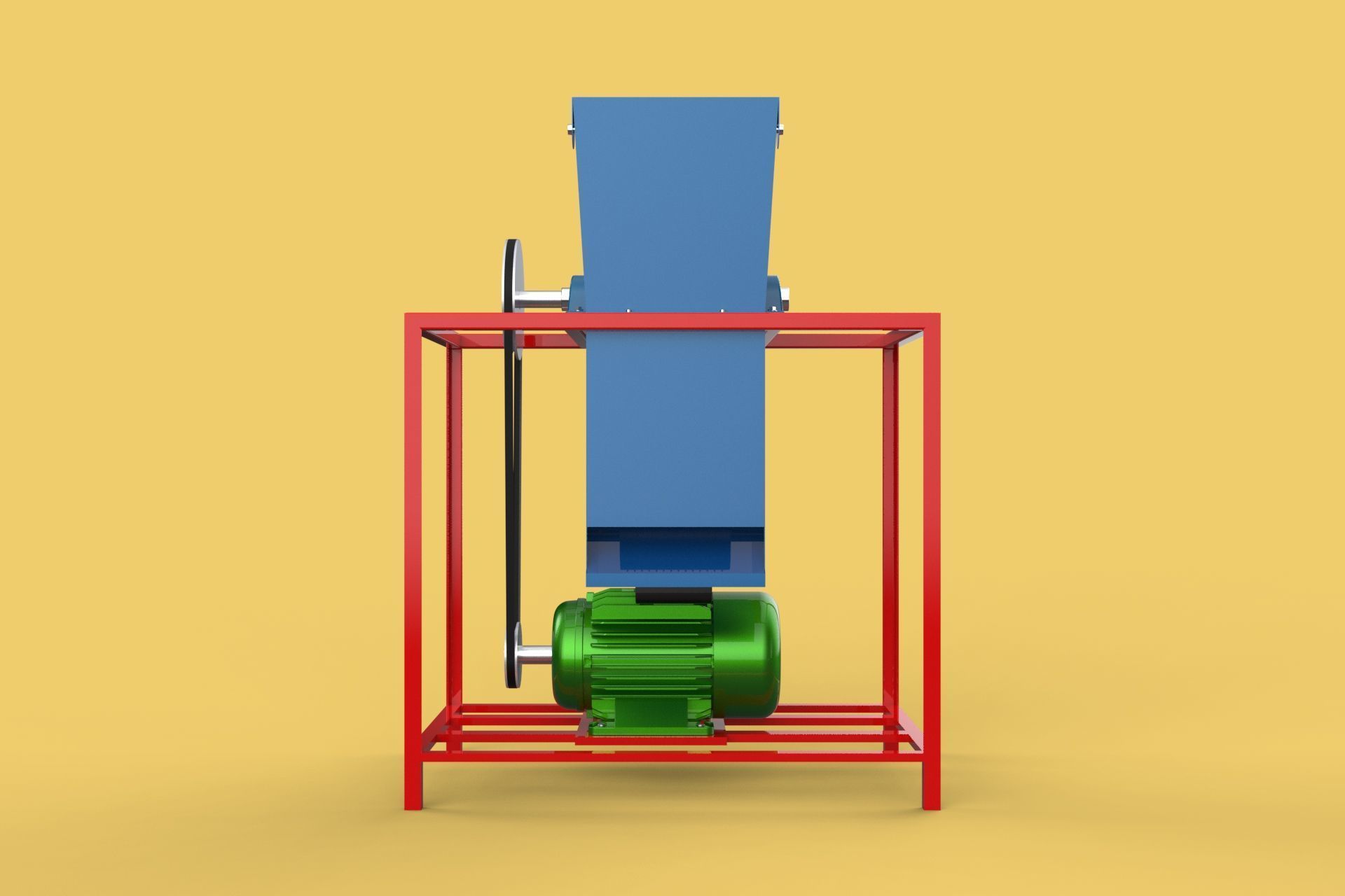 ELECTRIC COCONUT GRATING MACHINE GRATER SHREDDER SCRAPER CHOPPER 3D model_30