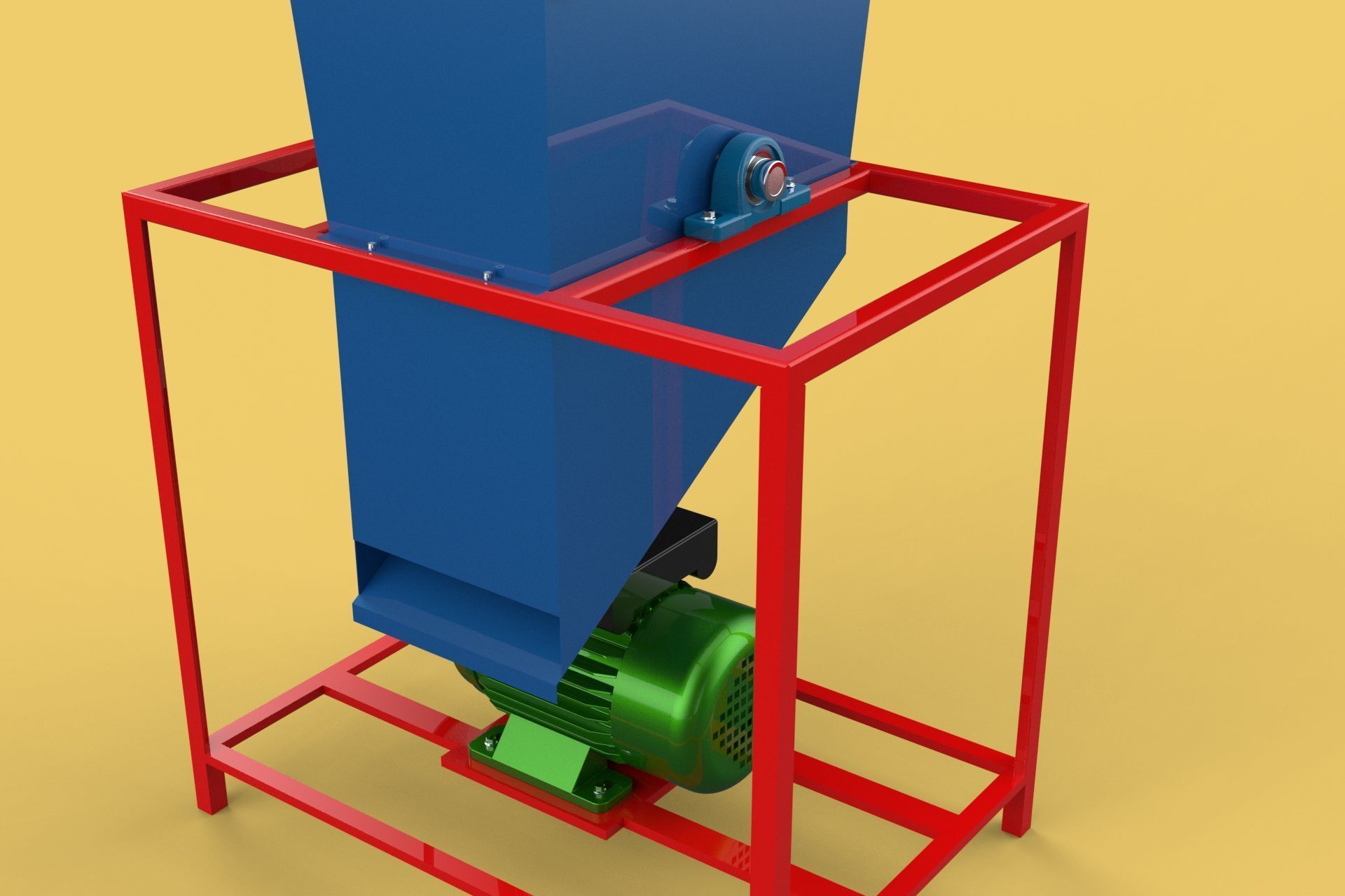 ELECTRIC COCONUT GRATING MACHINE GRATER SHREDDER SCRAPER CHOPPER 3D model_20