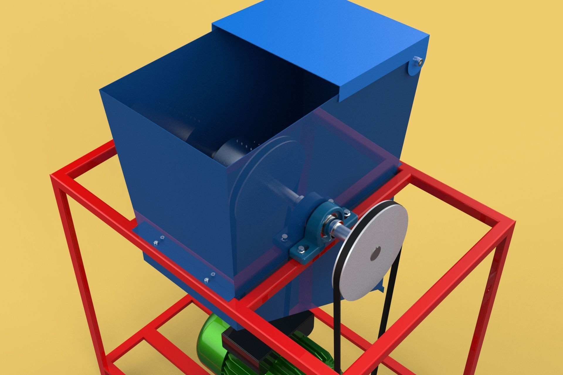 ELECTRIC COCONUT GRATING MACHINE GRATER SHREDDER SCRAPER CHOPPER 3D model_25