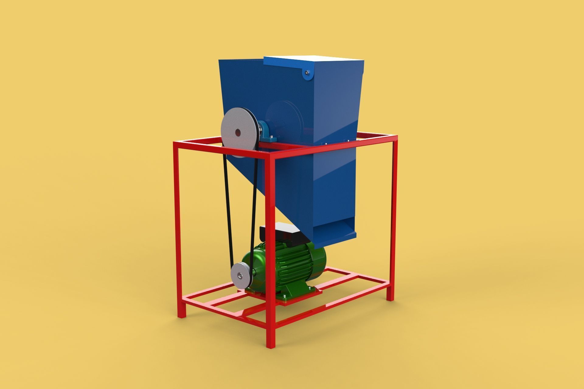 ELECTRIC COCONUT GRATING MACHINE GRATER SHREDDER SCRAPER CHOPPER 3D model_8