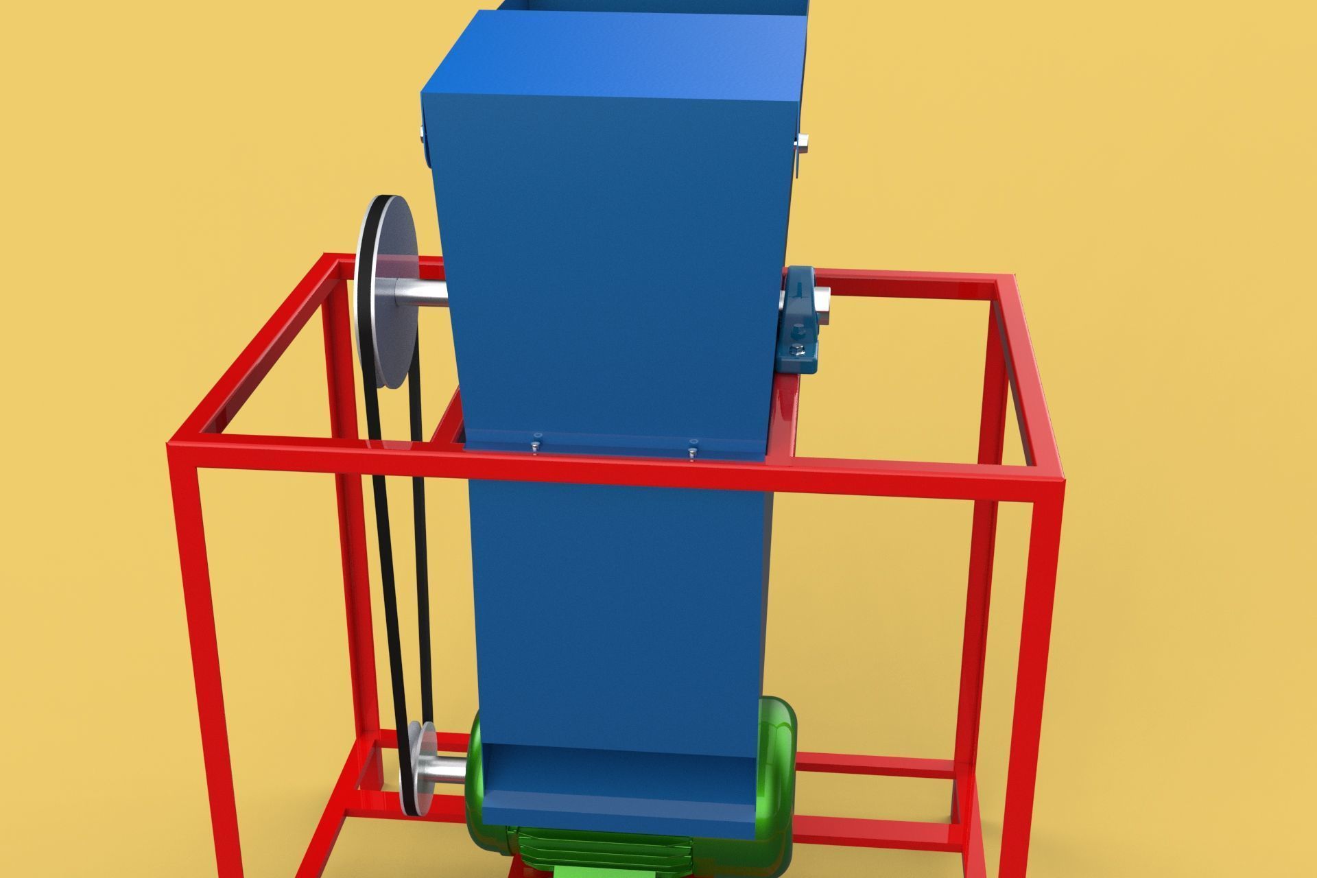 ELECTRIC COCONUT GRATING MACHINE GRATER SHREDDER SCRAPER CHOPPER 3D model_18