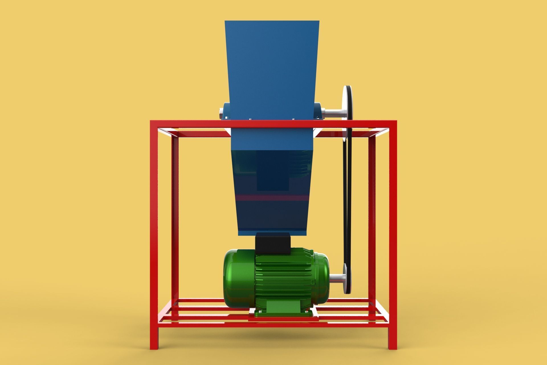 ELECTRIC COCONUT GRATING MACHINE GRATER SHREDDER SCRAPER CHOPPER 3D model_28