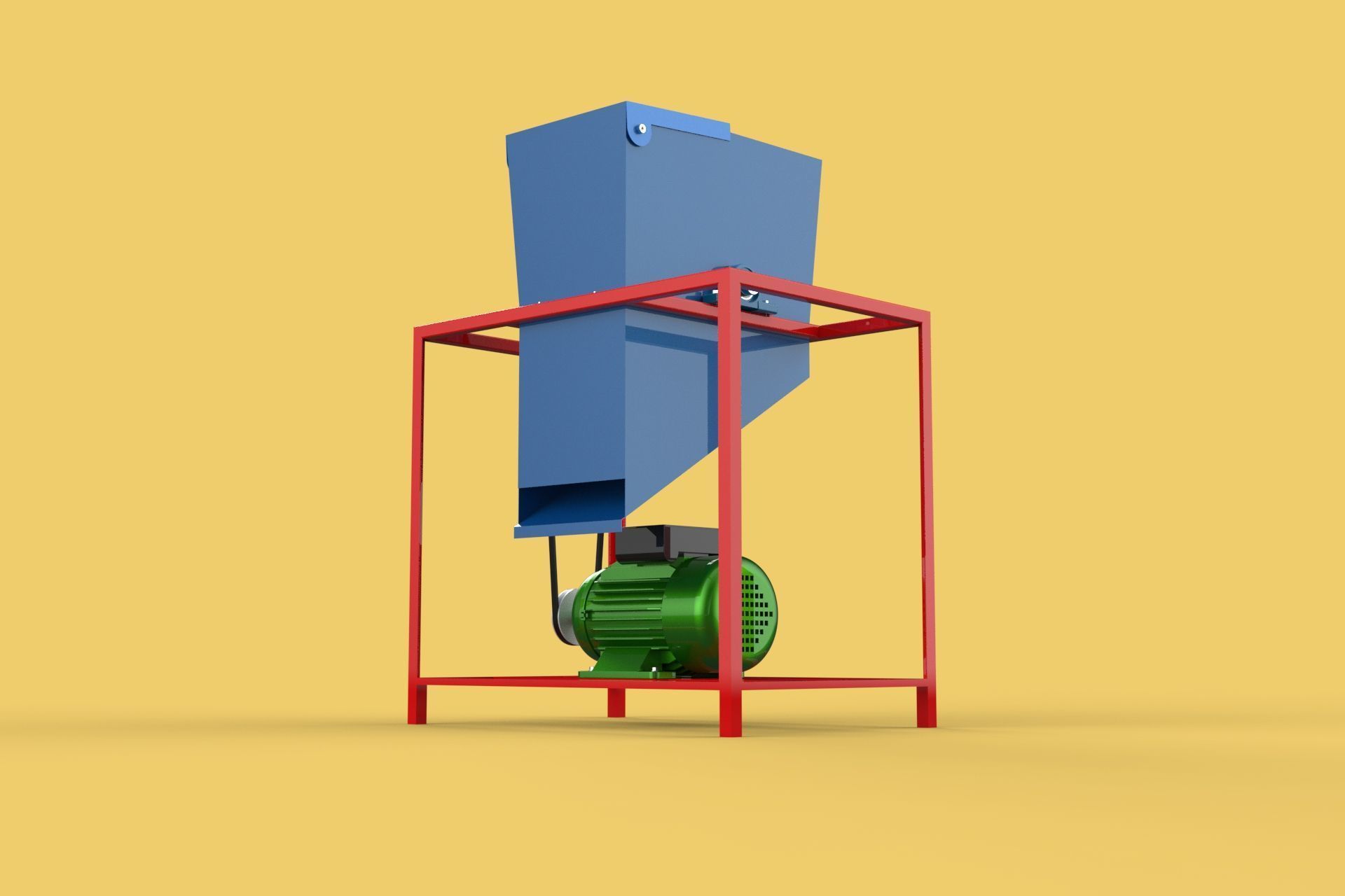 ELECTRIC COCONUT GRATING MACHINE GRATER SHREDDER SCRAPER CHOPPER 3D model_10