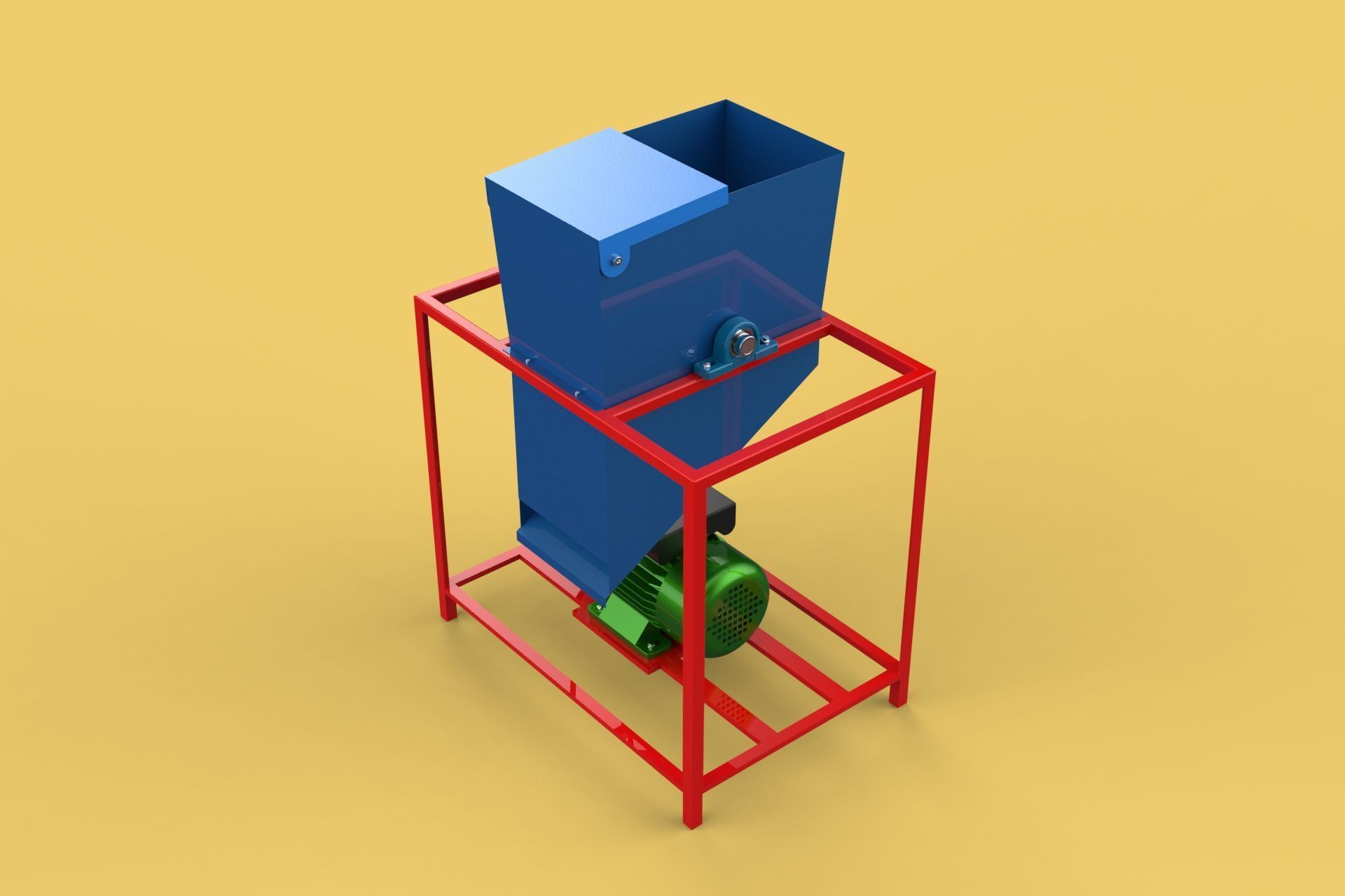 ELECTRIC COCONUT GRATING MACHINE GRATER SHREDDER SCRAPER CHOPPER 3D model_5