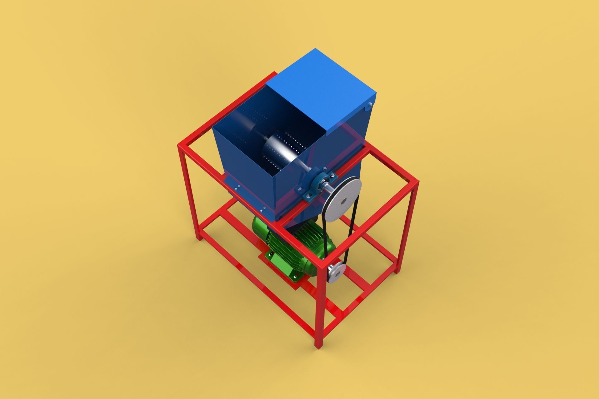 ELECTRIC COCONUT GRATING MACHINE GRATER SHREDDER SCRAPER CHOPPER 3D model_3