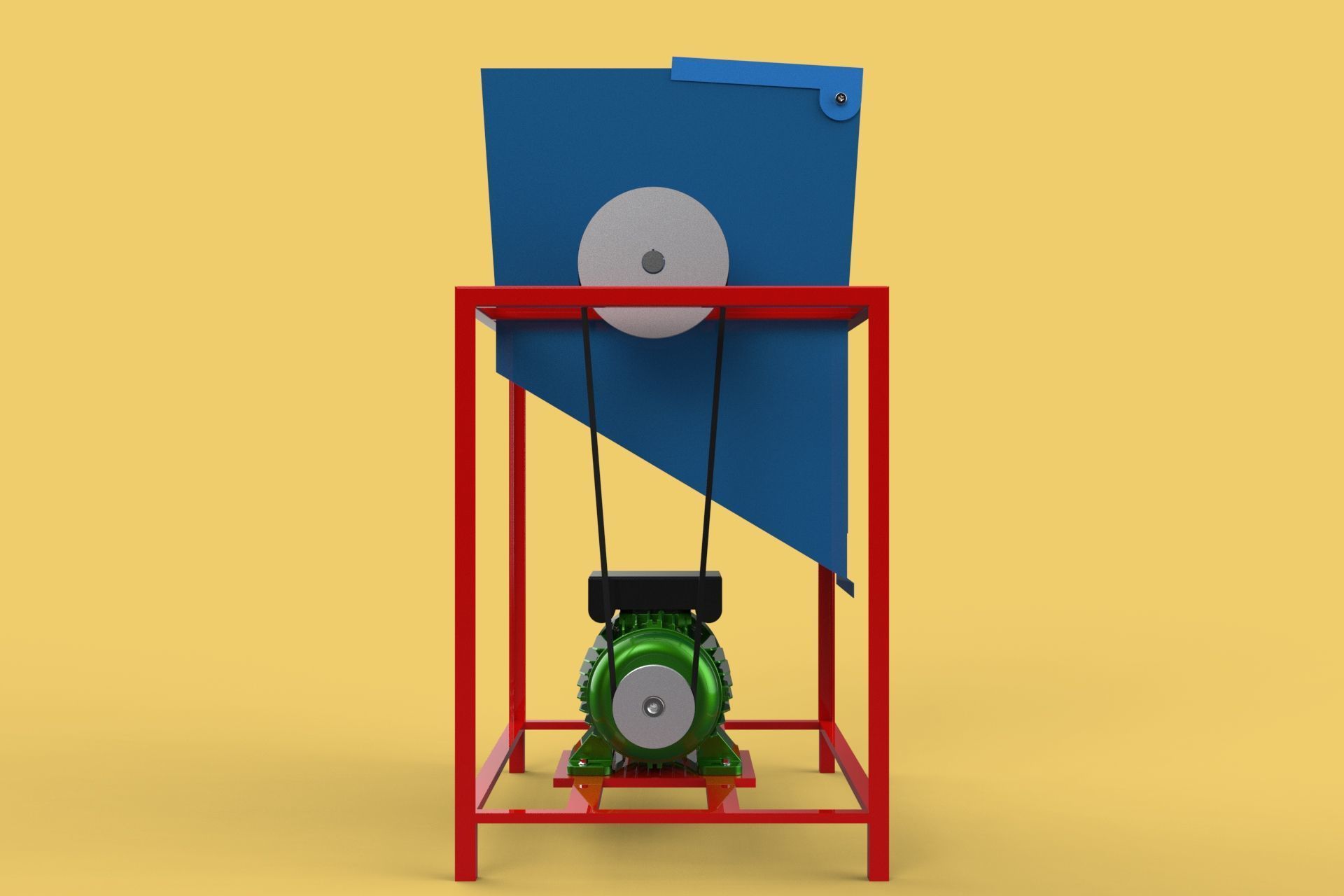 ELECTRIC COCONUT GRATING MACHINE GRATER SHREDDER SCRAPER CHOPPER 3D model_11