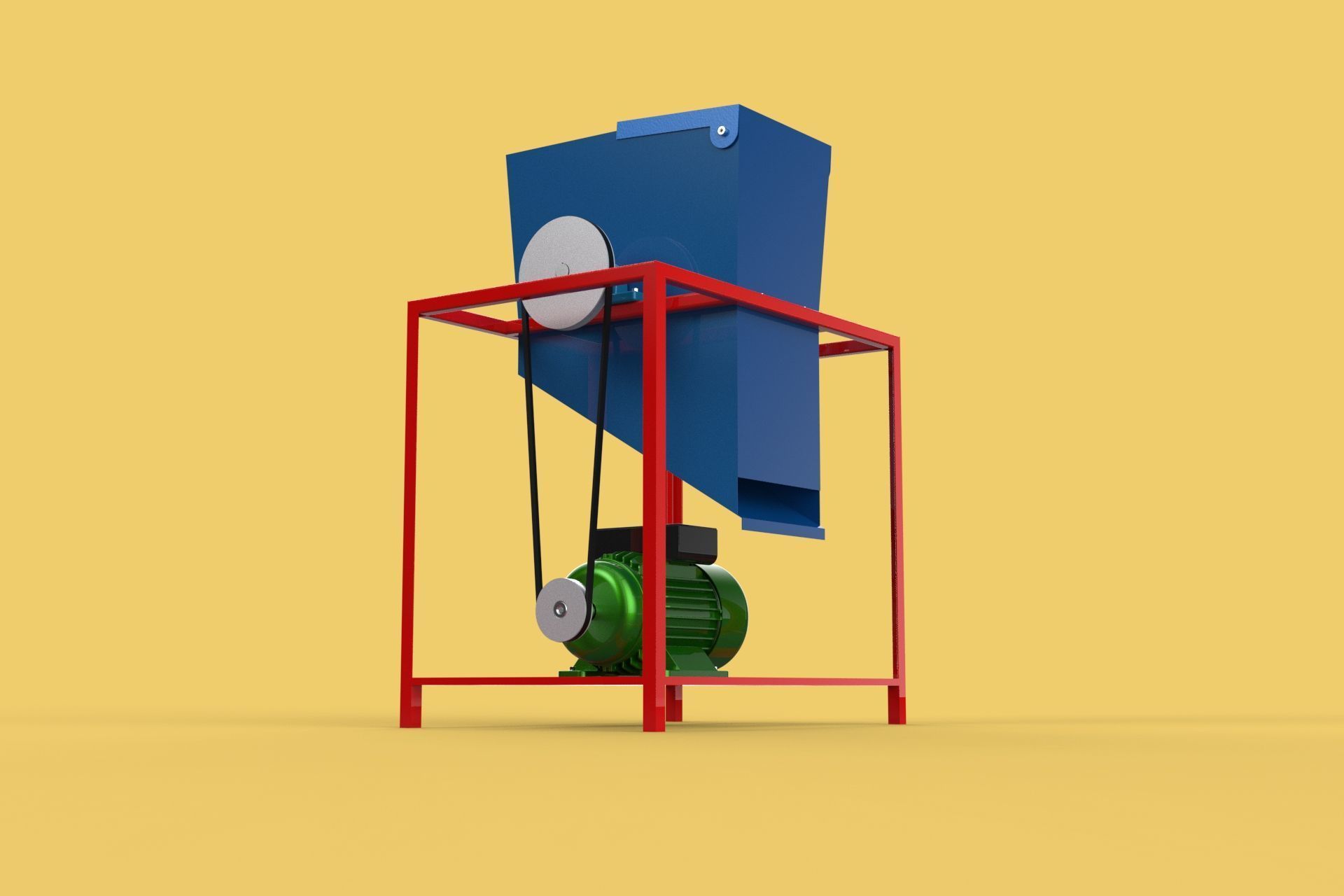 ELECTRIC COCONUT GRATING MACHINE GRATER SHREDDER SCRAPER CHOPPER 3D model_14