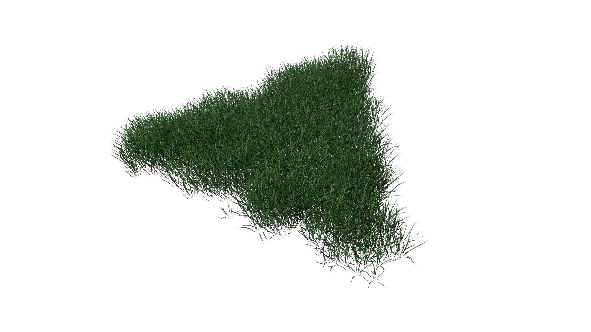 3D Lawn Grass for Garden and Park 3D model_22
