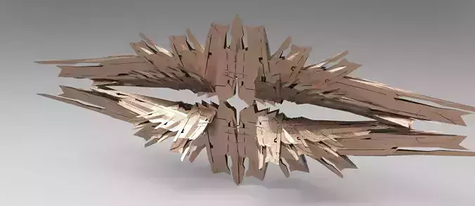 Cyberpunk glass shard structure shard