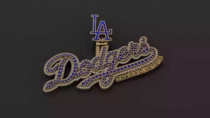 DODGERS CHAMPIONS 2024 3D print model