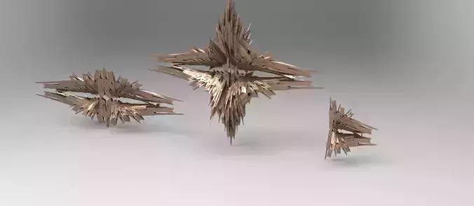 Cyberpunk glass shard structure shard 3 designs