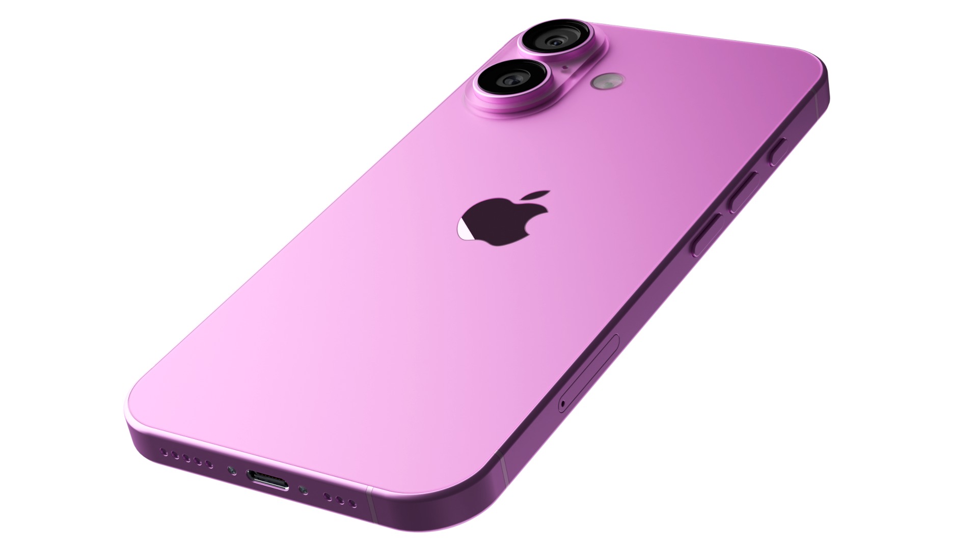 Apple iPhone 16 Pink 3D model_9