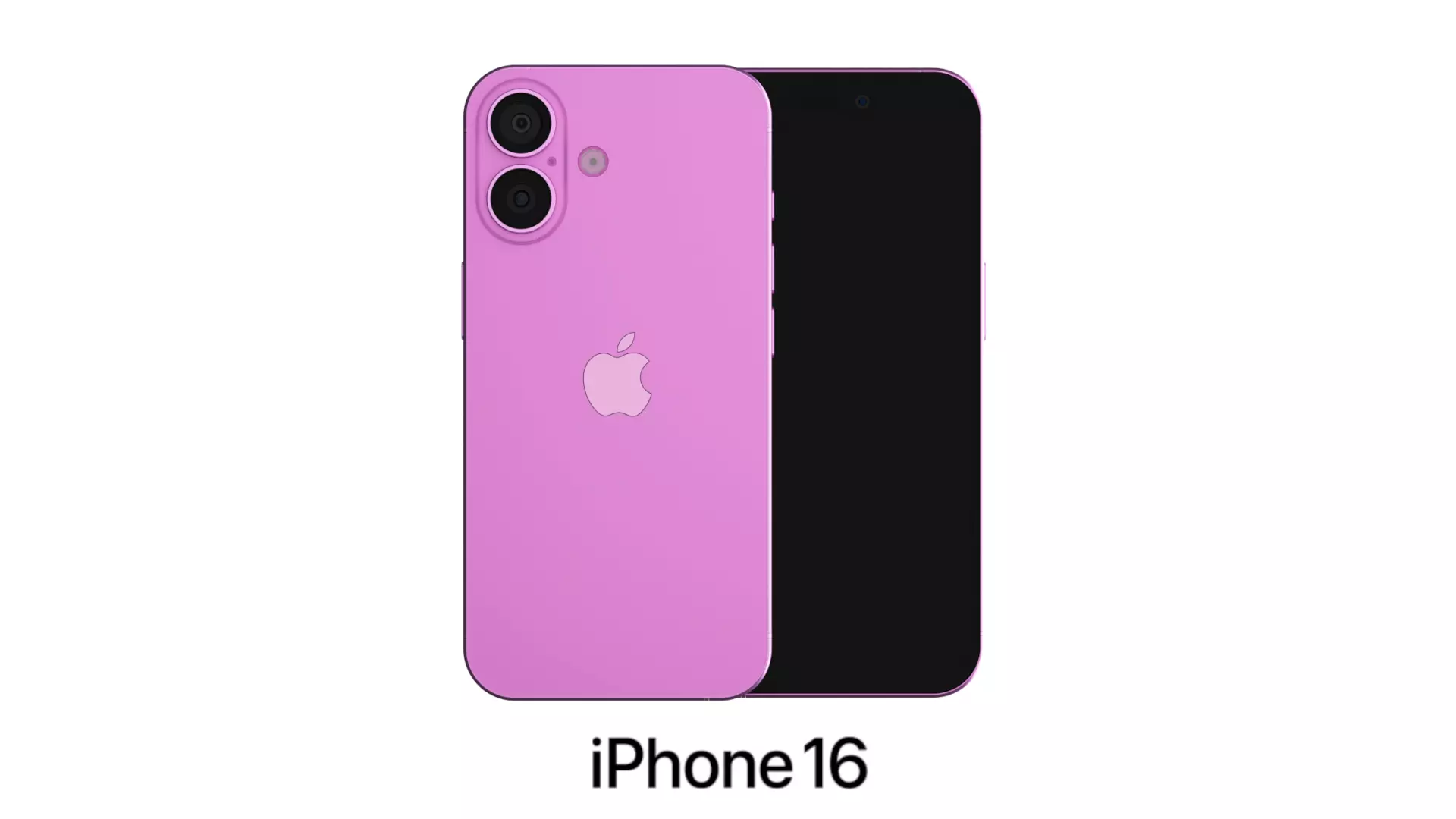 Apple iPhone 16 Pink 3D model_0