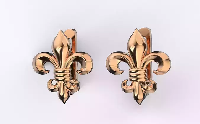 Fleur-de-lis earrings