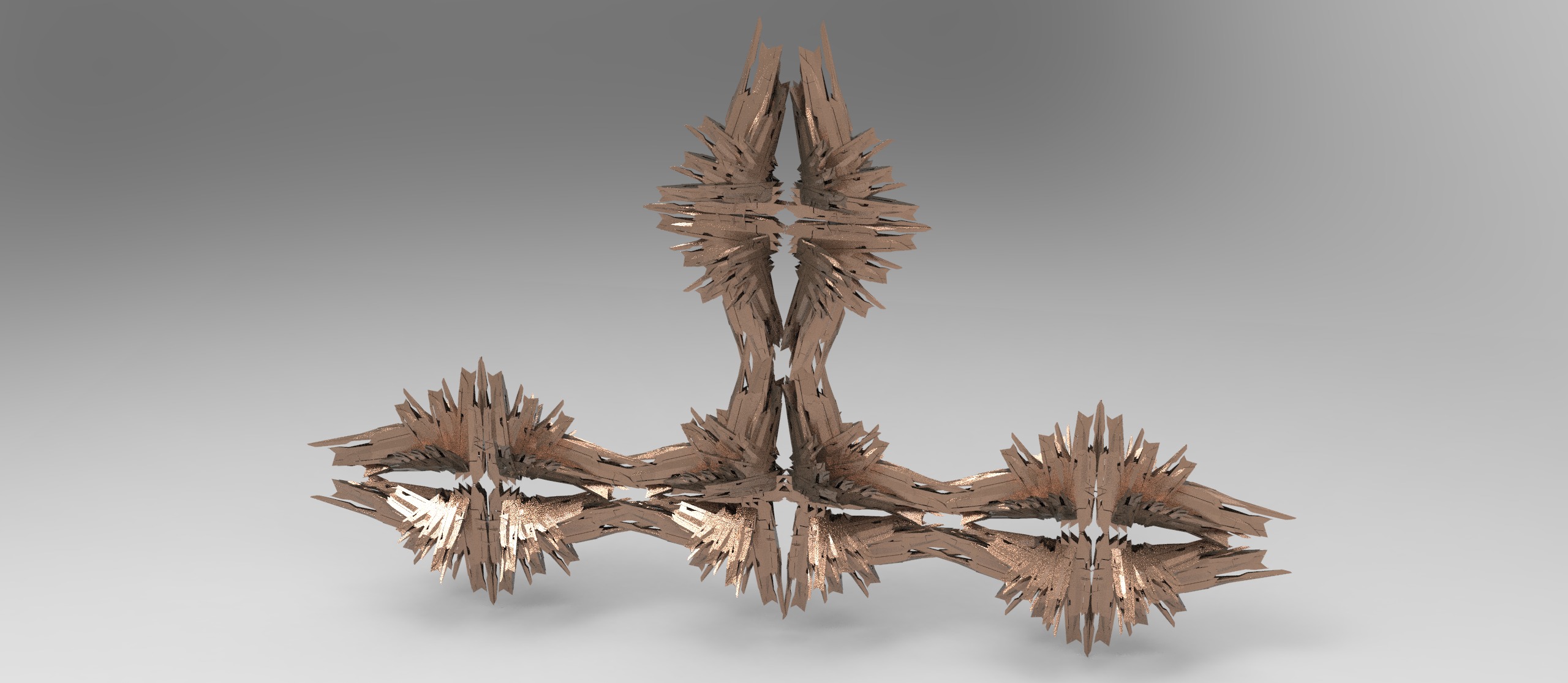 Cyberpunk glass shard structure shard 2  3D model_1