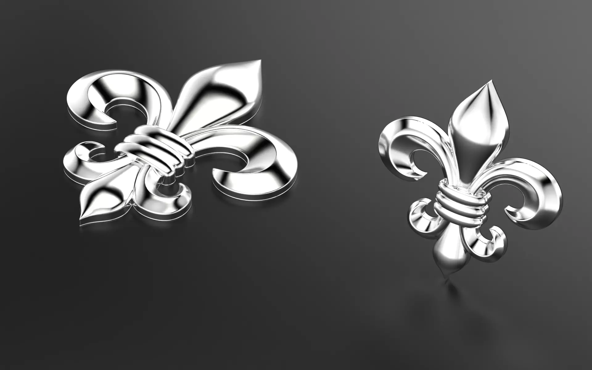 Fleur de lis  3D print model_0