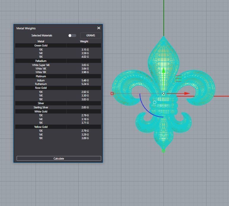 Fleur de lis  3D print model_5