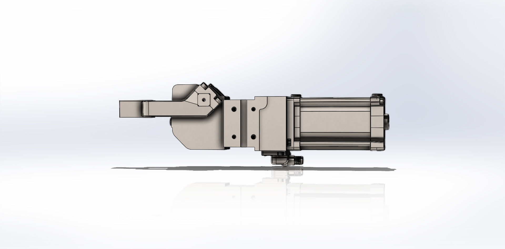 Grampo Pneumatico UCBP 40 Pneumatic Clamp 3D model_6