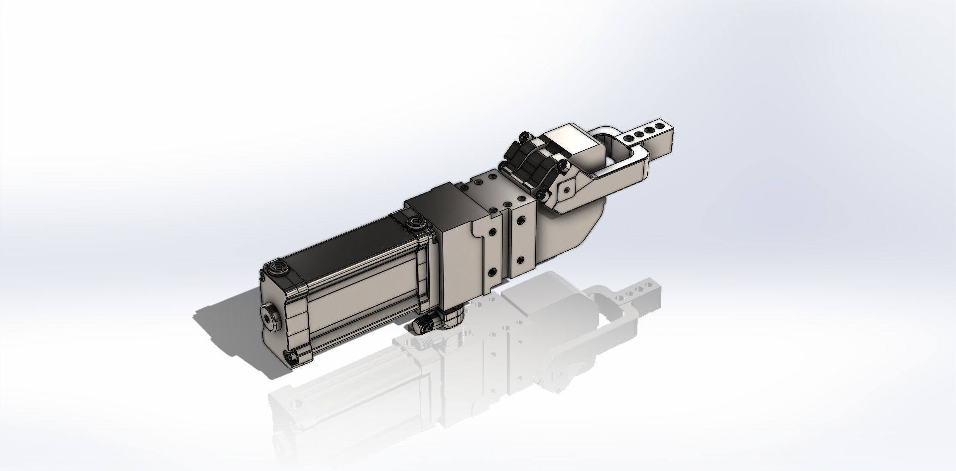 Grampo Pneumatico UCBP 40 Pneumatic Clamp 3D model_1