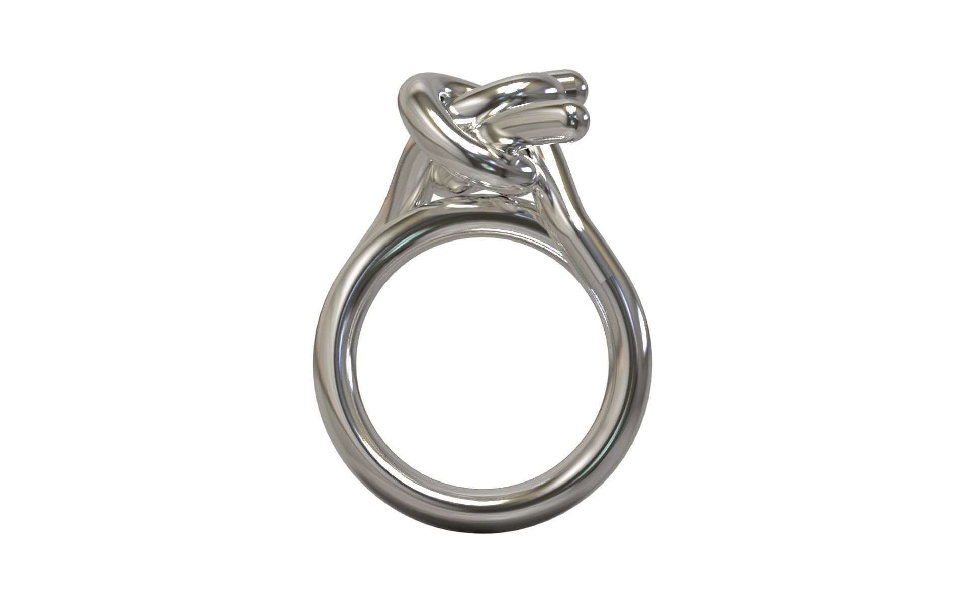 Double Knot Ring 3D print model_1