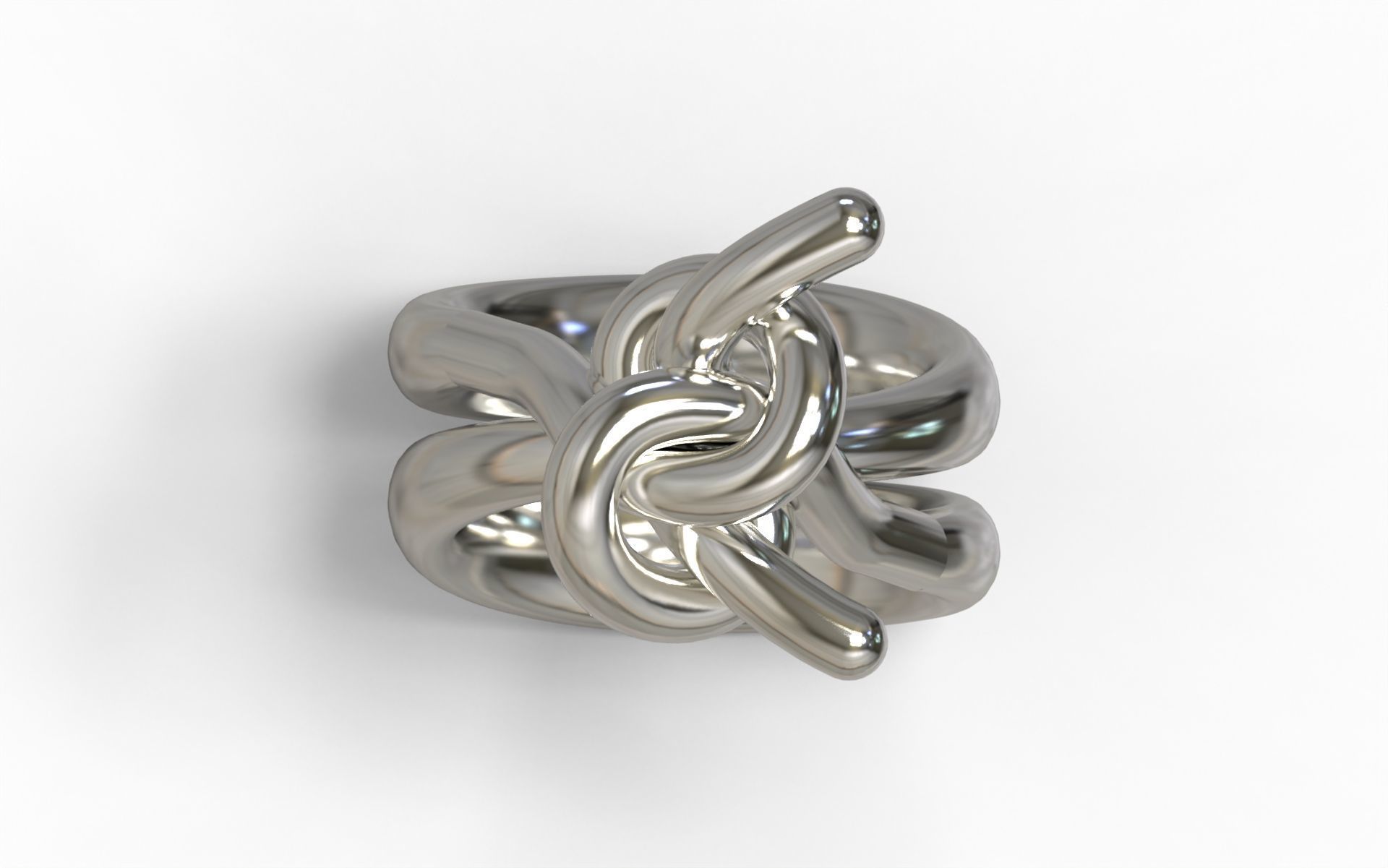 Double Knot Ring 3D print model_2