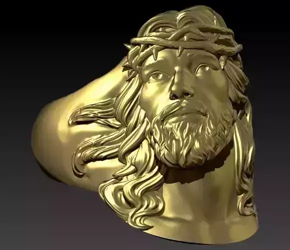 jesus face ring USA size 11 