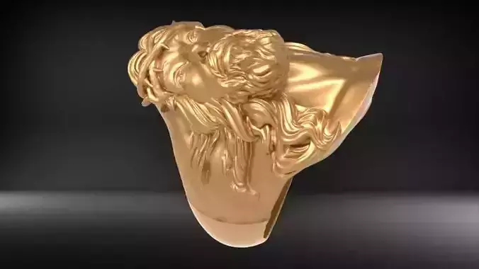 jesus face ring USA size 11 