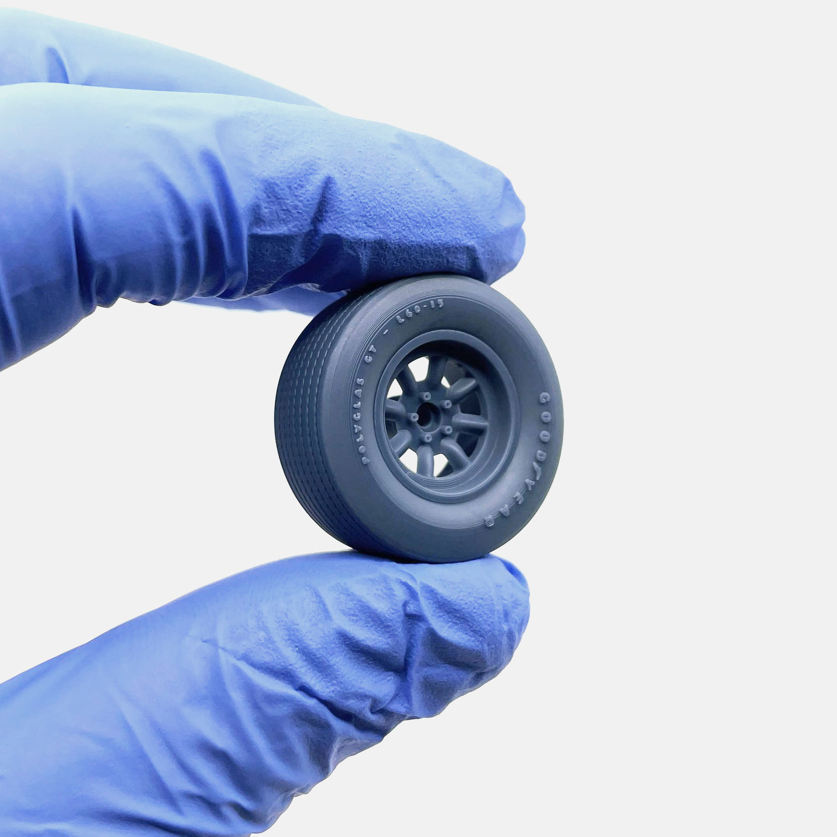 15x10 Minilite Wheel Goodyear Polyglas L60-15 Tire 3D print model_1