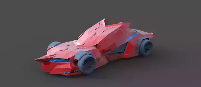 Elite Crimson Future car 3D model