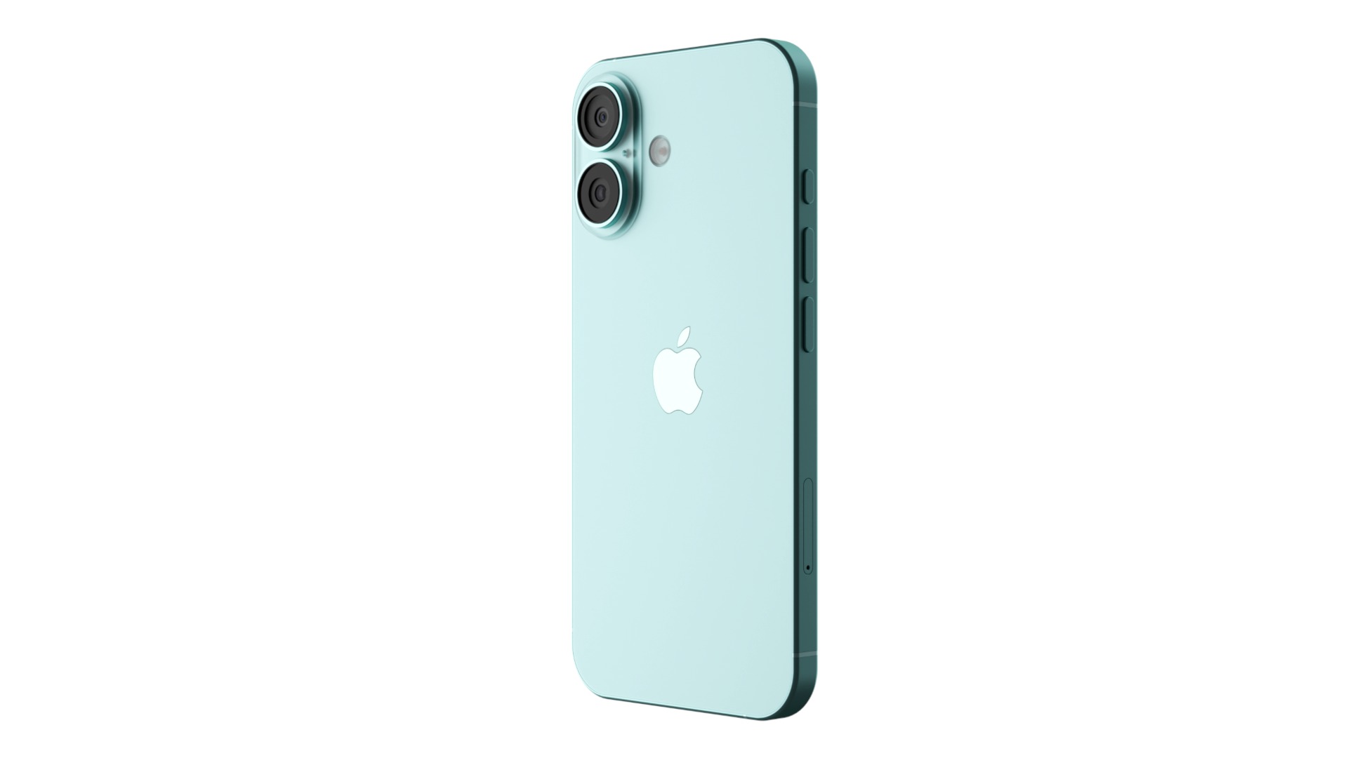 Apple iPhone 16 Teal 3D model_2