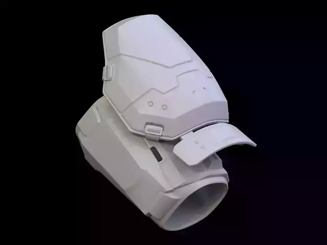 Gungnir shoulder pad 3d print file 3D print model