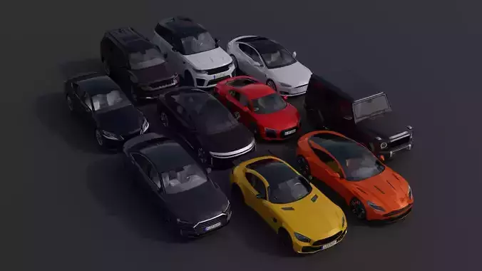 Generic Car Pack v2 3D Model Collection