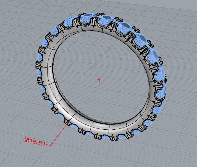 Churumbella Ring Size 6 3D print model_7
