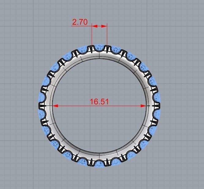 Churumbella Ring Size 6 3D print model_6