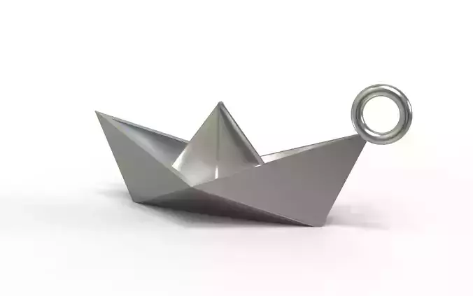 Paper boat pendant