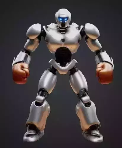 Battle boxer robot 3D model