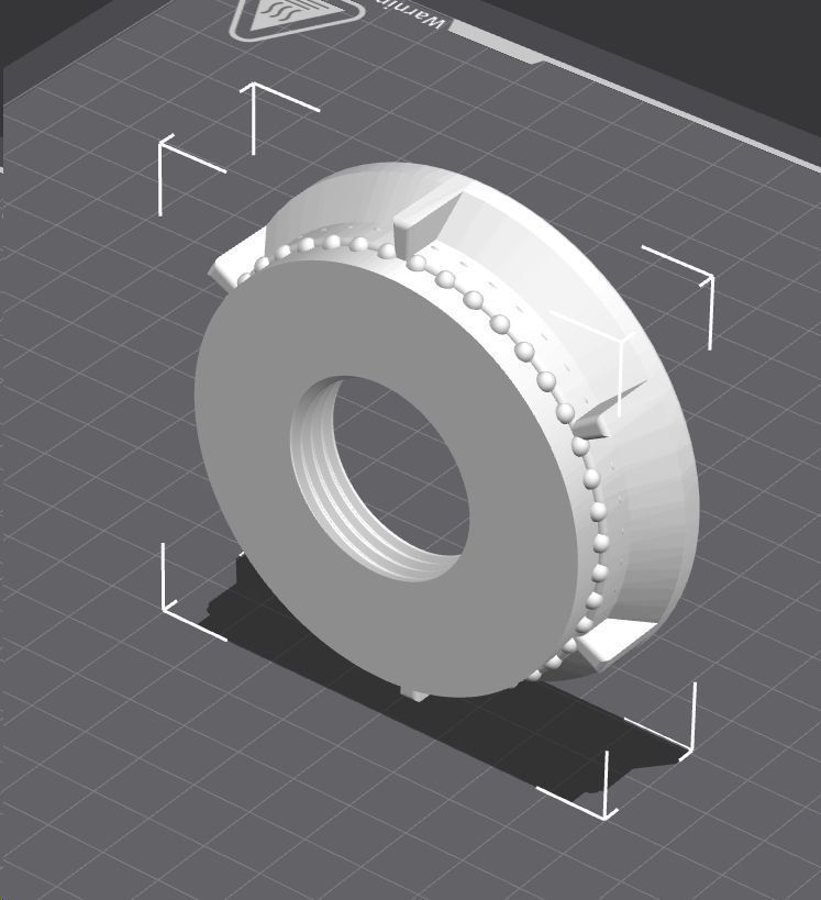 ICB 63mm hilo fino a 1 pulgada o 32mm 3D print model_1