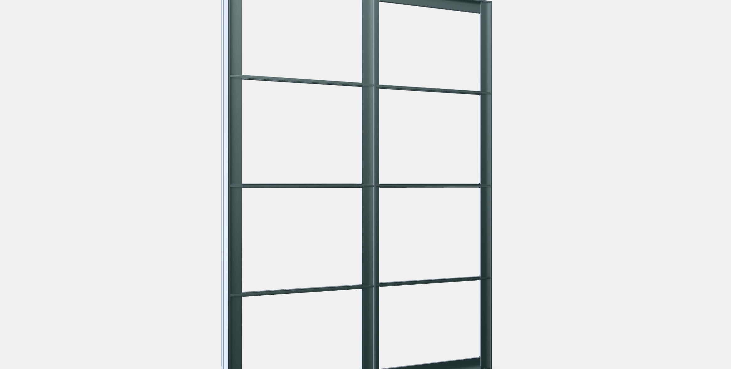 PAX Pair of sliding door frames w rail 5 Low-poly 3D model_9