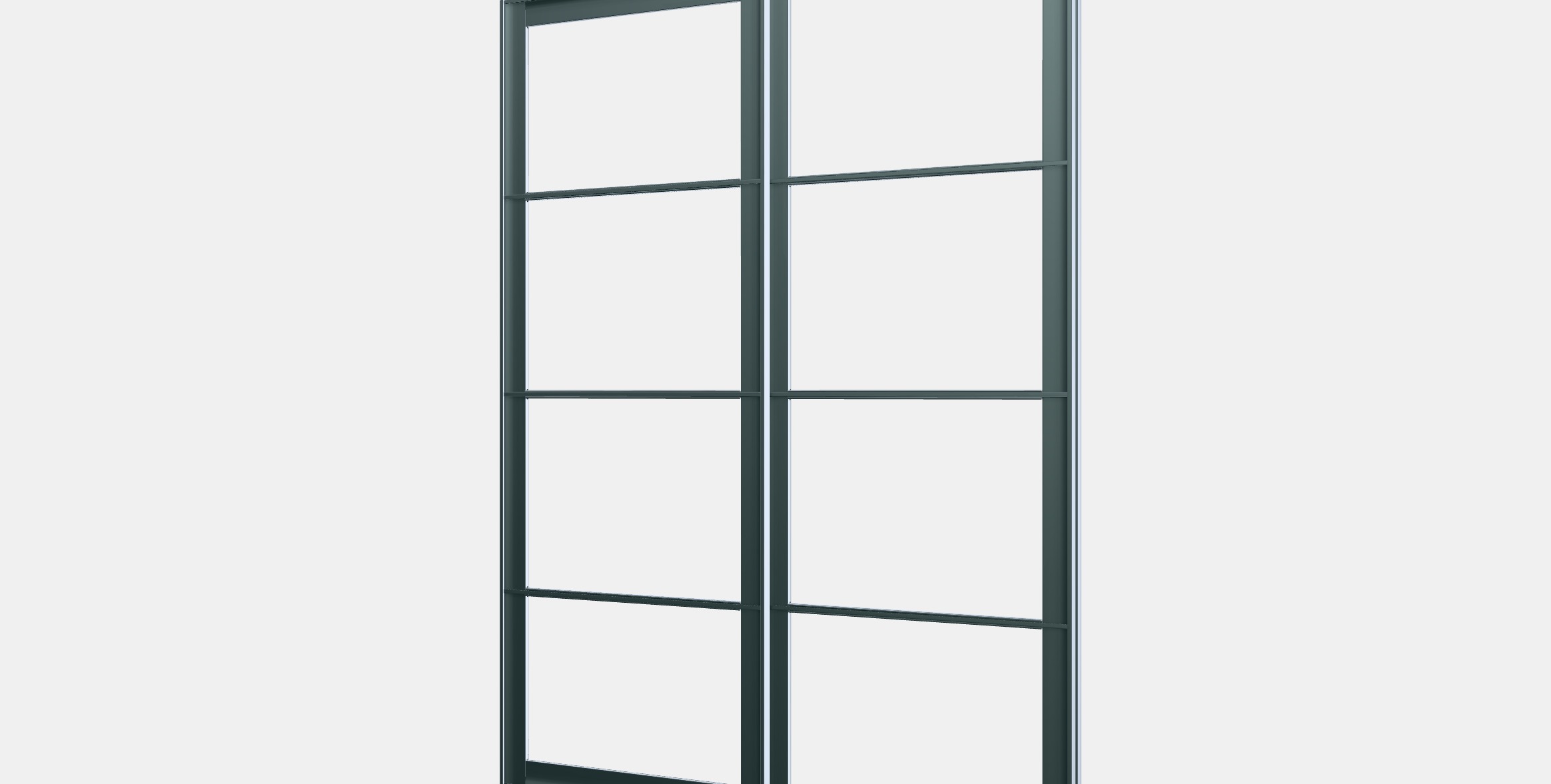 PAX Pair of sliding door frames w rail 5 Low-poly 3D model_13