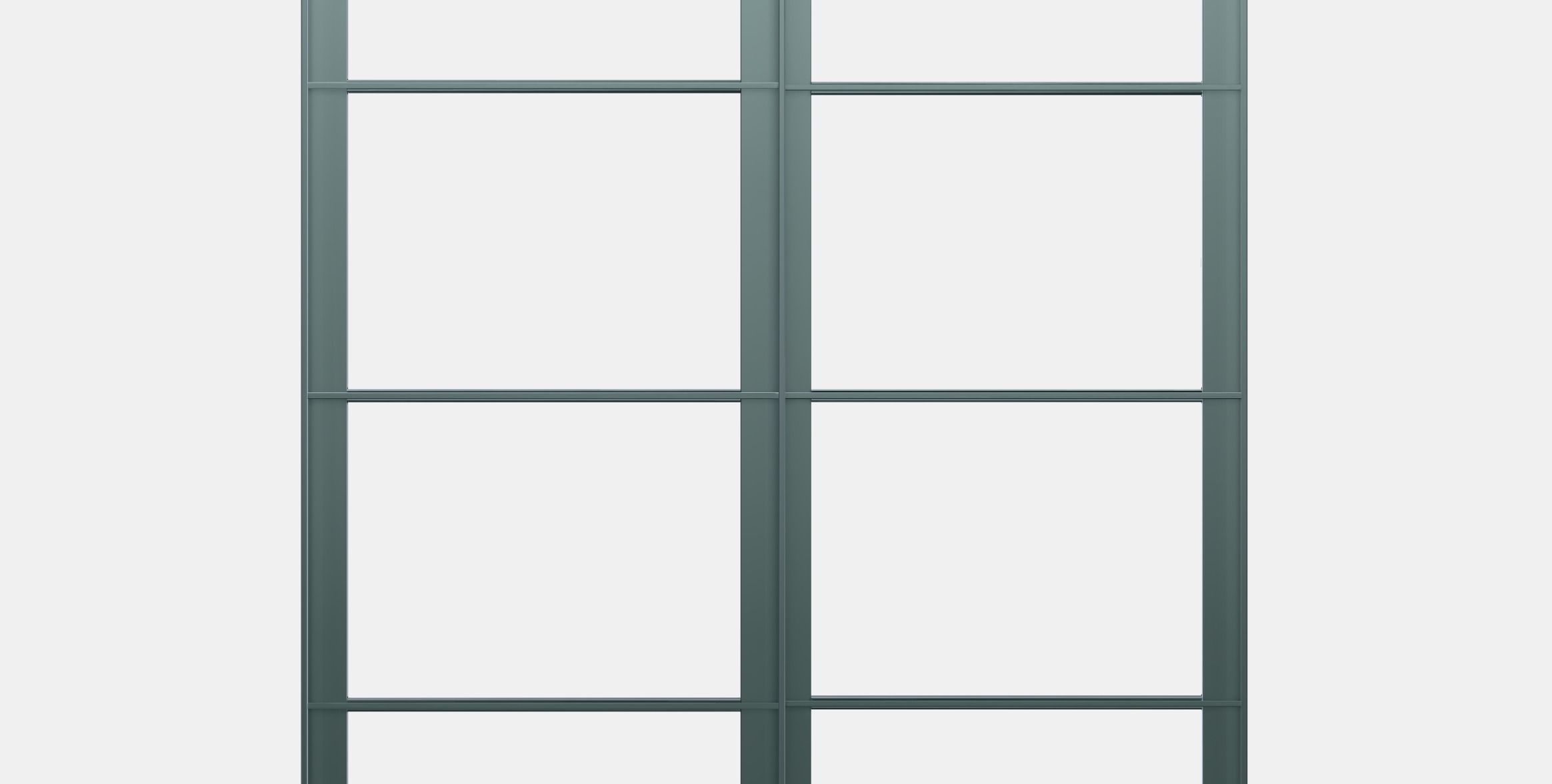 PAX Pair of sliding door frames w rail 5 Low-poly 3D model_11