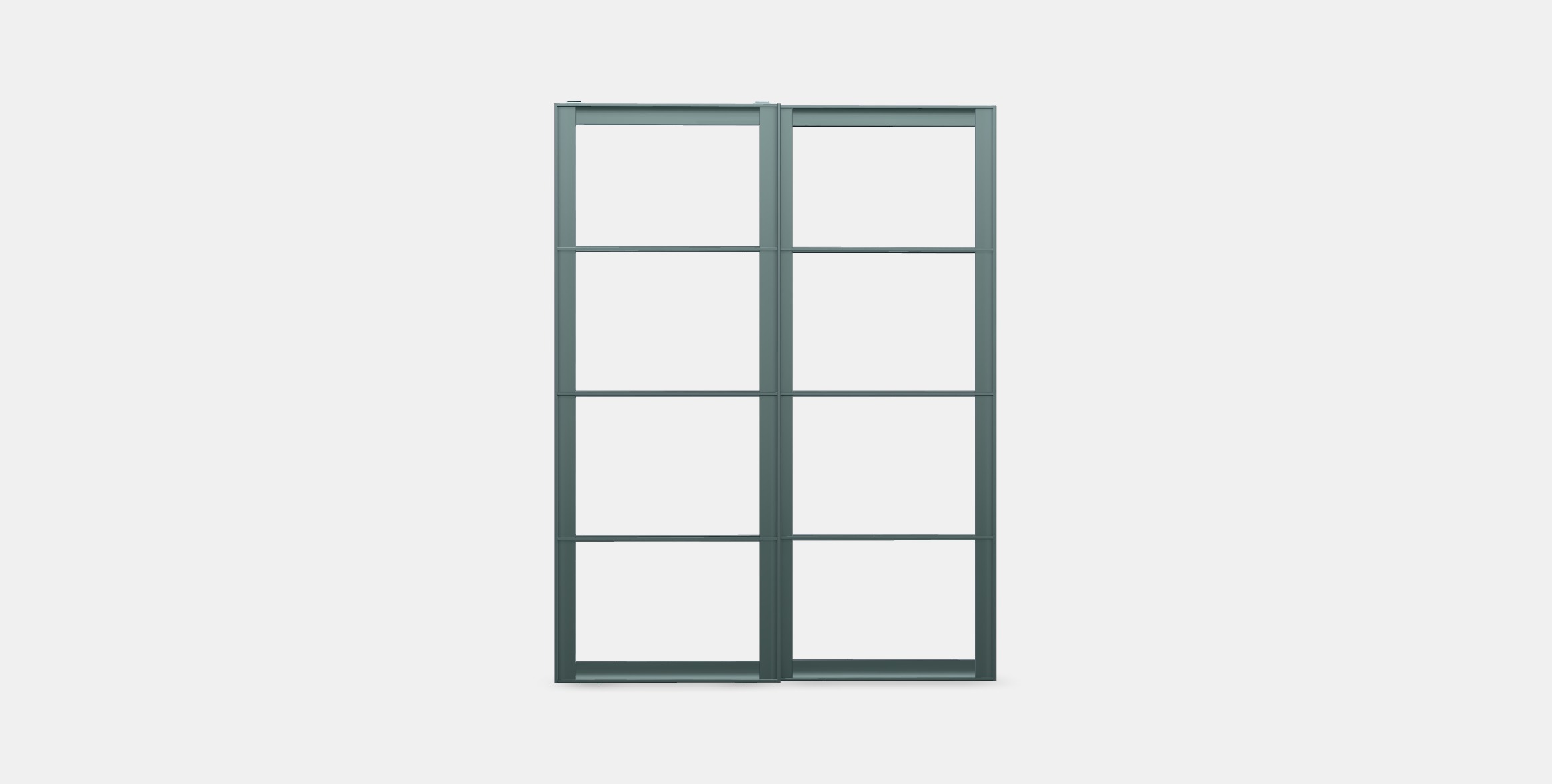 PAX Pair of sliding door frames w rail 5 Low-poly 3D model_10