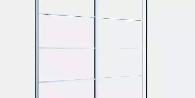 PAX Pair of sliding door frames w rail 6