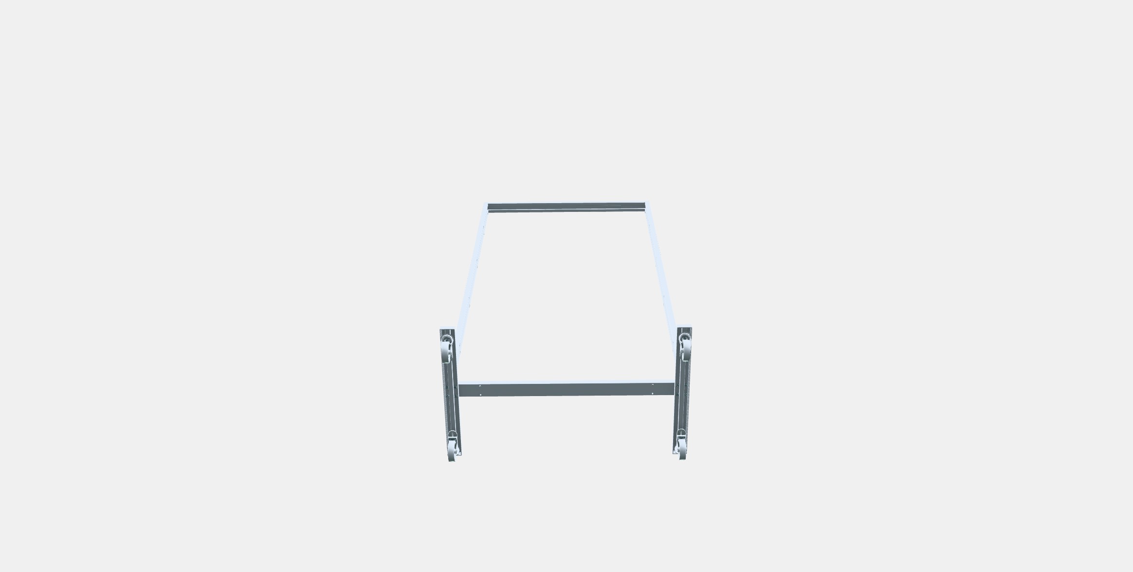 MITTZON Frame with castors Low-poly 3D model_7