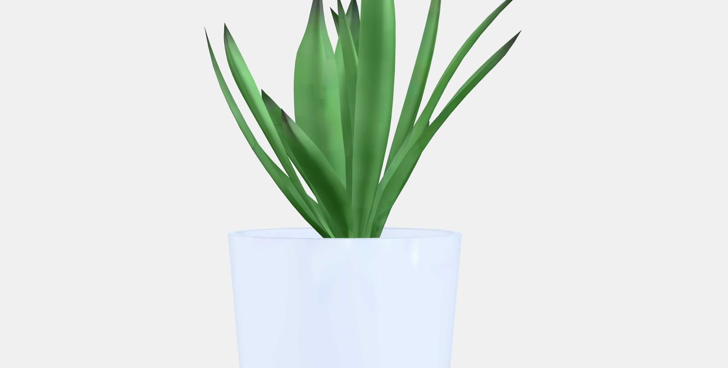 FEJKA Artificial potted plant with pot Low-poly 3D model_15